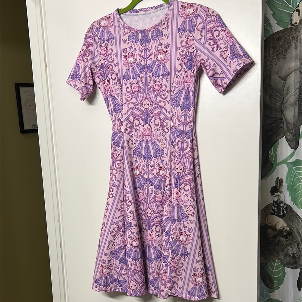 Blackmilk Igglybuff Evolution Longline Evil Tee Dress - XS Jigglypuff